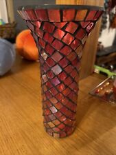 Glass mosaic vase for sale  Mineola