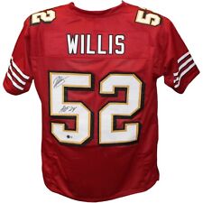 Usado, Camiseta deportiva escarlata de Patrick Willis autografiada/firmada estilo profesional de la corte Beckett 43668 segunda mano  Embacar hacia Argentina