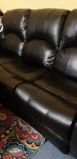 Black faux leather for sale  LONDON