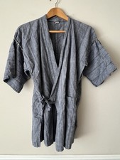 Camisa quimono japonesa feita à mão azul algodão tamanho grande comprar usado  Enviando para Brazil