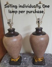 Lâmpada Vintage - Bronzeado e Marrom - 31" Altura, 9" Largura, 6" Base (1 Lâmpada Individual) comprar usado  Enviando para Brazil