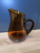 Vintage amber pitcher for sale  LEICESTER