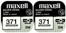 2 x Maxell 371 Pila Batteria Orologio Mercury Free Silver Oxide SR920SW 1.55V na sprzedaż  Wysyłka do Poland