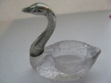 Silver glass swan for sale  Troy