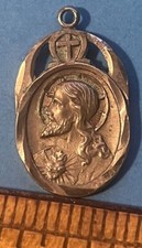 Sterling jesus medal for sale  West Sunbury