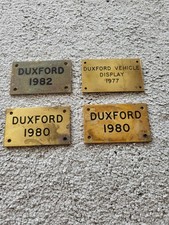 Duxford brass plaque for sale  RAMSGATE