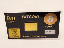 Barra de pressão de ouro 1 Gm Bitcoin Gold GR barras de ouro metal precioso 0,9999 ouro, usado comprar usado  Enviando para Brazil