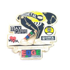 Broche de lapela Max Capps Edge Boardshop downhill longboard corrida vintage comprar usado  Enviando para Brazil