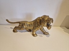 Large brass tiger for sale  ROCHFORD