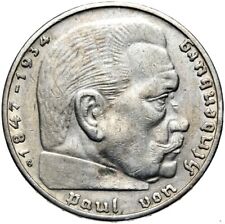 Rzesza Niemiecka - J. 366 - 2 marki Rzeszy 1936 G - Hindenburg - srebro - RZADKIE! na sprzedaż  PL
