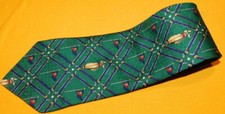 TOMMY Hilfiger feito nos EUA VERDE/AZUL/AMARELO BOLSA DE GOLFE GRAVATA COM MOTIVO - LAÇOS DE PESCOÇO., usado comprar usado  Enviando para Brazil