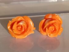 Orecchini rose corallo usato  Torre del Greco