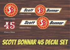 Conjunto de adesivos Scott Bonnar 45 - Laminado resistente POSTAGEM RÁPIDA comprar usado  Enviando para Brazil