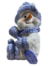 Snowman figurine blue for sale  Cortland