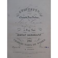 Weber quintetto clarinette d'occasion  Blois