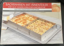 Backrahmen edelstahl verstellb gebraucht kaufen  Hamburg