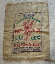 Burlap rice bag for sale  Hayden