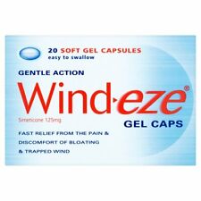 Tampas de gel Wind-eze - 2 x 20 cápsulas - Dor, vento preso, inchaço, facilidade WindEze comprar usado  Enviando para Brazil