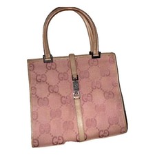 Usado, Bolsa tote Gucci rosa e bege GG monograma lona Jackie comprar usado  Enviando para Brazil