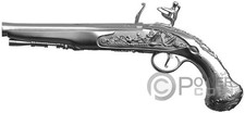 Flintlock pistol george usato  Ciampino