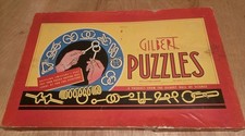 Conjunto de quebra-cabeças vintage de metal Gilbert comprar usado  Enviando para Brazil
