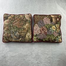 Pair floral tapestry for sale  Wesson