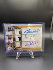 2024 Topps Triple Threads - Relíquia Auto Combos Guerrero/Springer/Varsho Gold /9 comprar usado 2024 Topps Triple Threads - Relíquia Auto Combos Guerrero/Springer/Varsho Gold /9 comprar usado  Enviando para Brazil