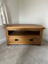 solid oak corner tv unit for sale  KEIGHLEY