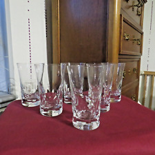 6 szklanek Kubek do mycia zębów Orangesade Szkło Baccarat Model Beluga Sygnowany wys. 14 CM na sprzedaż  Wysyłka do Poland
