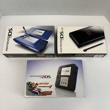 Lote de 3 Nintendo 2DS Azul Original DS Azul DS Lite Preto - Somente Caixa de Console comprar usado  Enviando para Brazil