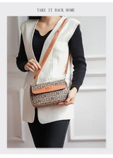 Bolsa tiracolo feminina com aba PU - Bolsa de ombro quadrada horizontal comprar usado  Enviando para Brazil