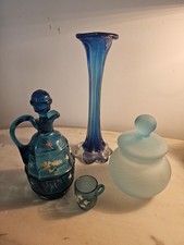 Lot verrerie bleue d'occasion  Montpellier-