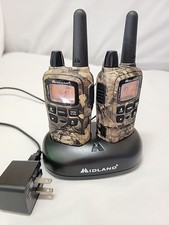 Rádios bidirecionais camuflados Midland X-Talker T65A com carregador de mesa testado comprar usado  Enviando para Brazil