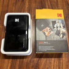 Impressora Fotográfica Instantânea Móvel Portátil Sem Fio Bluetooth Kodak Mini 2 Preta comprar usado  Enviando para Brazil