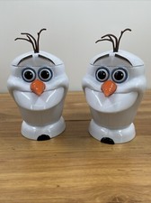 Disney Frozen On Ice Souvenir Flip Top Caneca Olaf Conjunto de 2 comprar usado  Enviando para Brazil