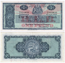 Escócia 1 libra - Sterling 1967 P166c The British Linen Bank (VF+) #295# comprar usado  Enviando para Brazil