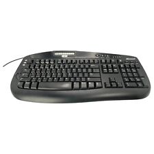 Teclado de mídia digital Microsoft USB com fio KC-0405 modelo 1031 preto comprar usado  Enviando para Brazil