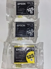 Cartucho de tinta preto Epson 125 genuíno, T0681, pacote com 2 + 1 amarelo lacrado sem caixa comprar usado  Enviando para Brazil