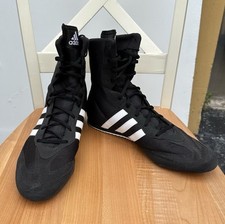 Tênis de treinamento Adidas Box Hog 2 masculino tamanho 14.5 preto luta livre MMA, usado comprar usado  Enviando para Brazil