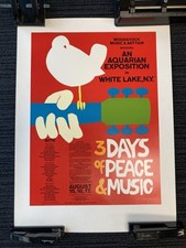 Woodstock concert poster for sale  Long Beach