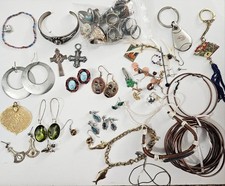 LOTE de joias VENDA vintage para pulseiras de prata cobre atual mistura de brincos, usado comprar usado  Enviando para Brazil