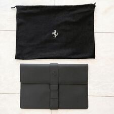 Bolsa de embreagem Ferrari preta novidade exclusiva para compradores Ferrari F8 item raro não usado comprar usado  Enviando para Brazil