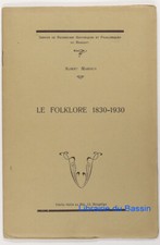 Folklore 1830 1930 d'occasion Folklore 1830 1930 d'occasion  Bordeaux-