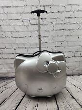 RARA Bolsa de Bagagem Infantil Prata Hello Kitty 3D Sanrio Hardshell Rolling comprar usado  Enviando para Brazil