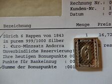 Feinsilber briefmarke zürich gebraucht kaufen  Frankfurt am Main