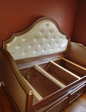 Upholstered bed frame for sale  Libertyville