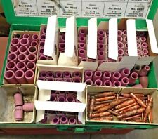 Tig Torch Consumibles de soldadura Lote en caja de metal Tweco Weldcraft Linde Nuevo y usado segunda mano  Embacar hacia Mexico