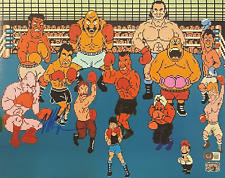 Foto autografiada por Mike Tyson 11x14 Punch Out boxeo firmada Beckett BAS azul segunda mano  Embacar hacia Mexico