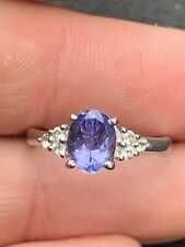 Silver tanzanite white for sale  BRIGHTON