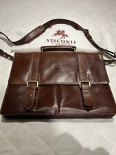 Briefcase leather visconti for sale  QUEENBOROUGH